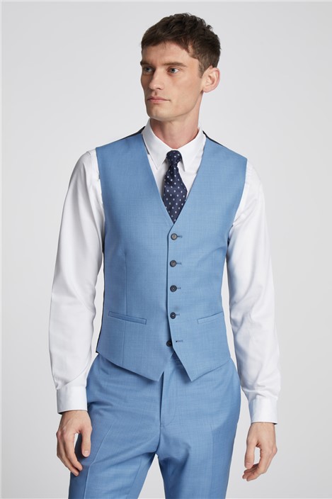 Blue waistcoat matching shirt best sale