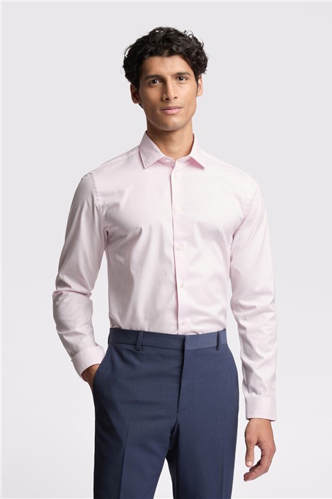 Ted Baker Pink Mens Shirt, Long Sleeve, Slim fit