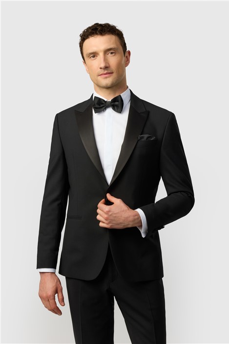 Ted Baker Slim Fit Performance Super Black Tuxedo Jacket 