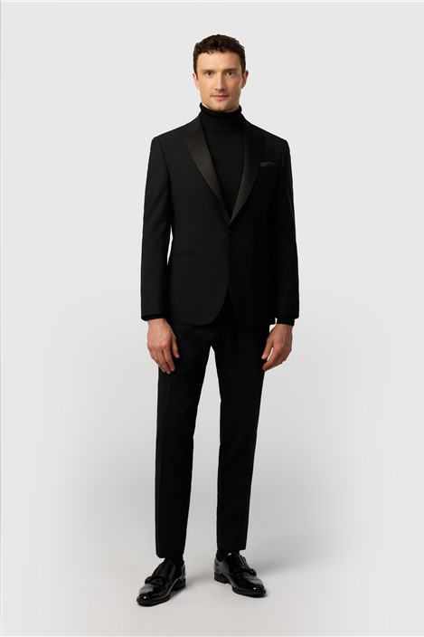 Ted Baker Slim Fit Performance Super Black Tuxedo Jacket 