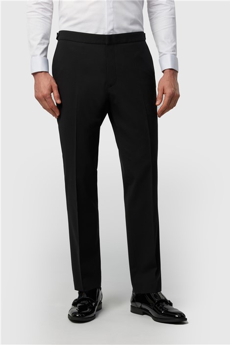 Ted Baker Slim Fit Performance Super Black Tuxedo Trousers