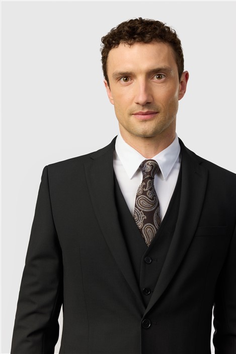 Ted Baker Slim Fit Performance Black Panama Jacket
