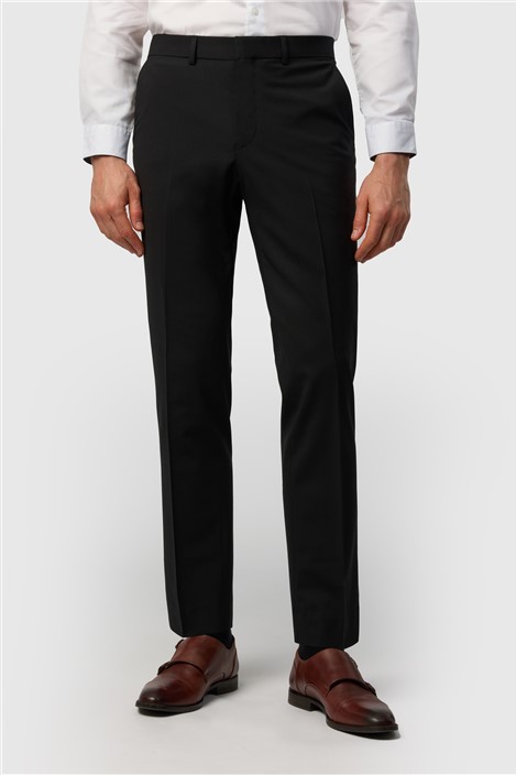 Ted Baker Slim Fit Performance Black Panama Trousers
