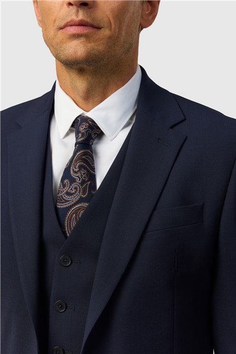 Ted Baker Slim Fit Performance Navy Panama Jacket
