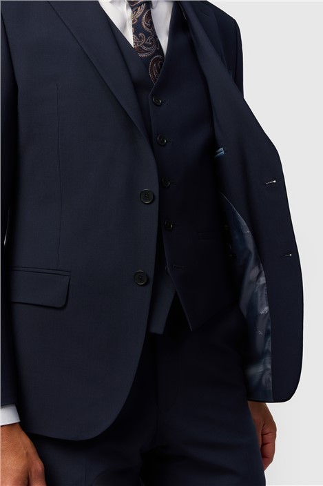 Ted Baker Slim Fit Performance Navy Panama Jacket
