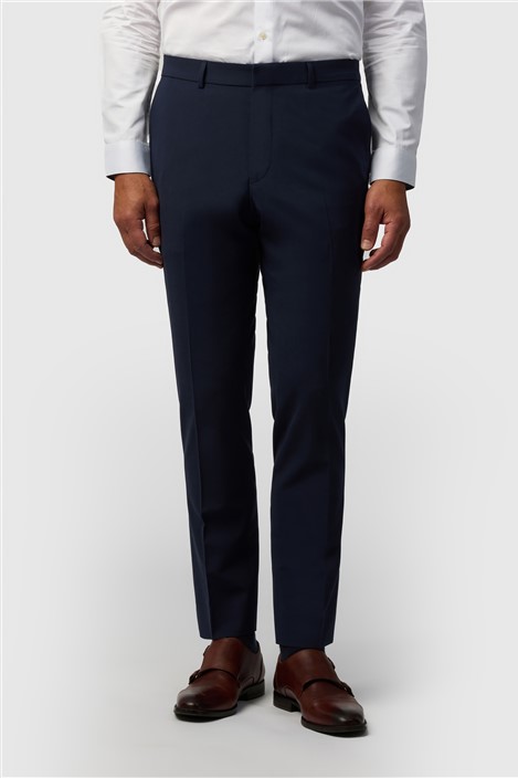 Ted Baker Slim Fit Performance Navy Panama Trousers
