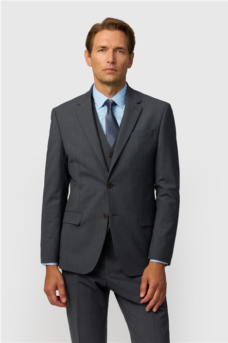 Ted Baker Slim Fit Performance Charcoal Panama Jacket
