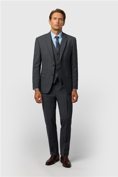 Ted Baker Slim Fit Performance Charcoal Panama Jacket
