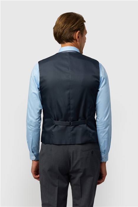 Ted Baker Slim Fit Performance Charcoal Panama Waistcoat
