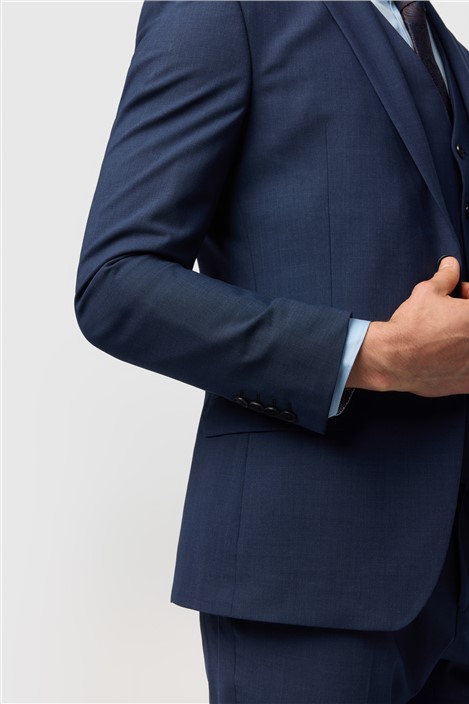 Ted Baker Slim Fit Performance Blue Panama Jacket
