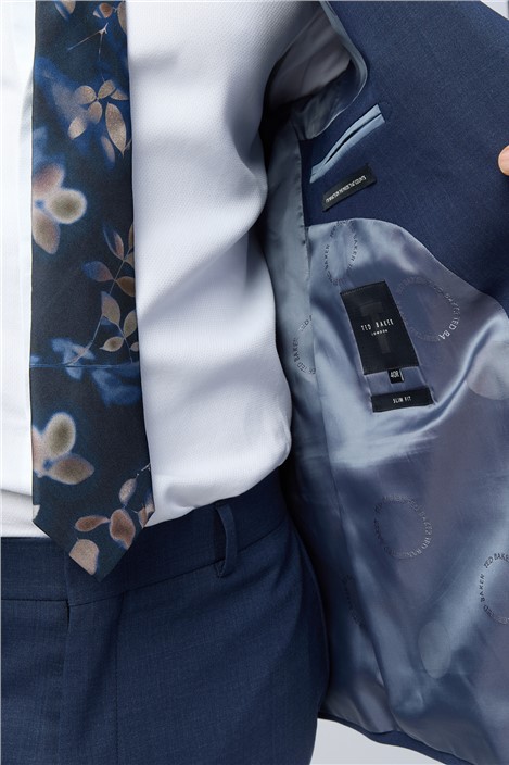 Ted Baker Slim Fit Performance Blue Panama Jacket
