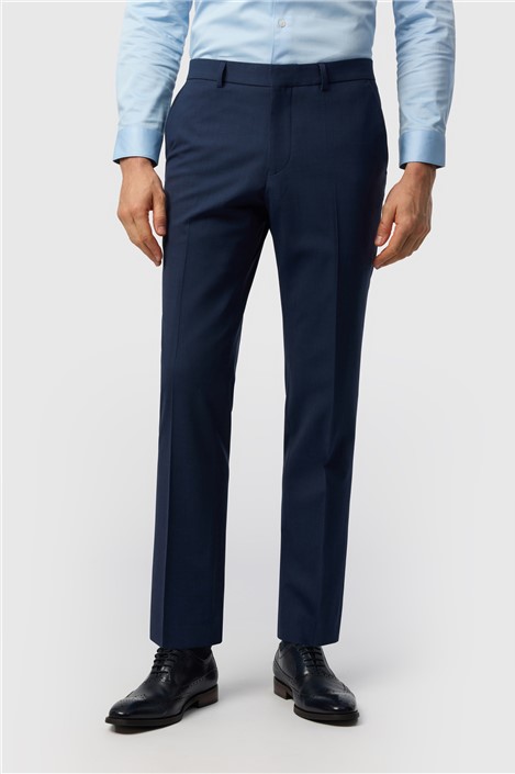 Ted Baker Slim Fit Performance Blue Panama Trousers
