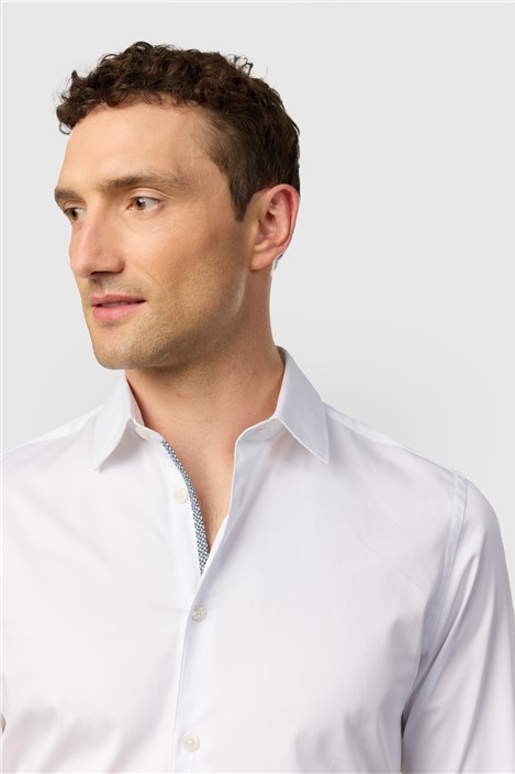 Ted Baker Slim Fit Emile White Stretch Shirt