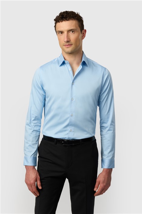 Ted Baker Slim Fit Felix Blue Stretch Shirt
