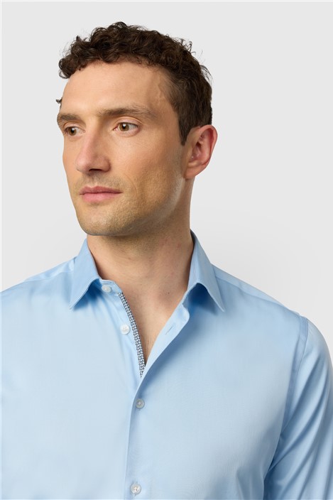 Ted Baker Slim Fit Felix Blue Stretch Shirt
