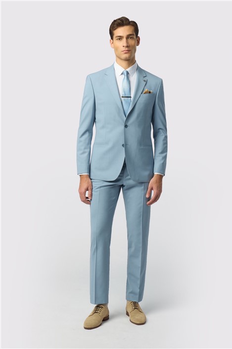 Ted Baker Slim Fit Powder Blue Panama Jacket