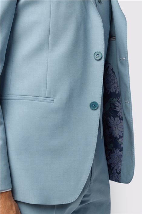 Ted Baker Slim Fit Powder Blue Panama Jacket