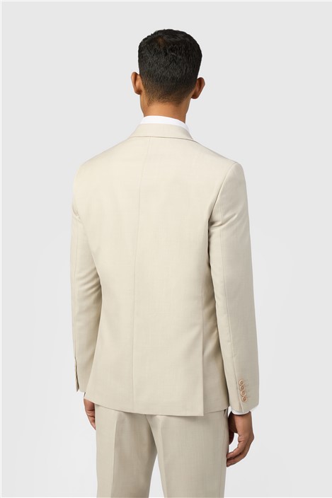 Ted Baker Slim Fit Stone Sharkskin Jacket