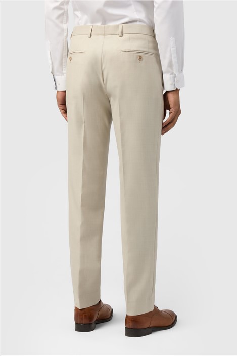 Ted Baker Slim Fit Stone Sharkskin Trousers