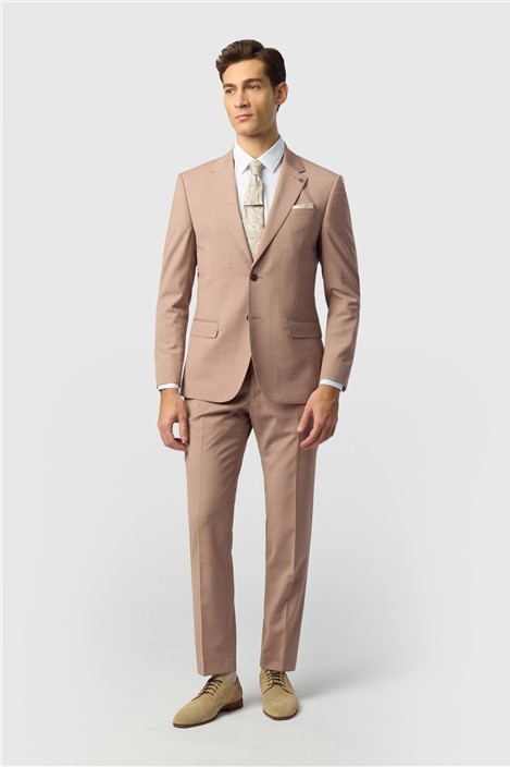 Ted Baker Slim Fit Dark Pink Panama Jacket