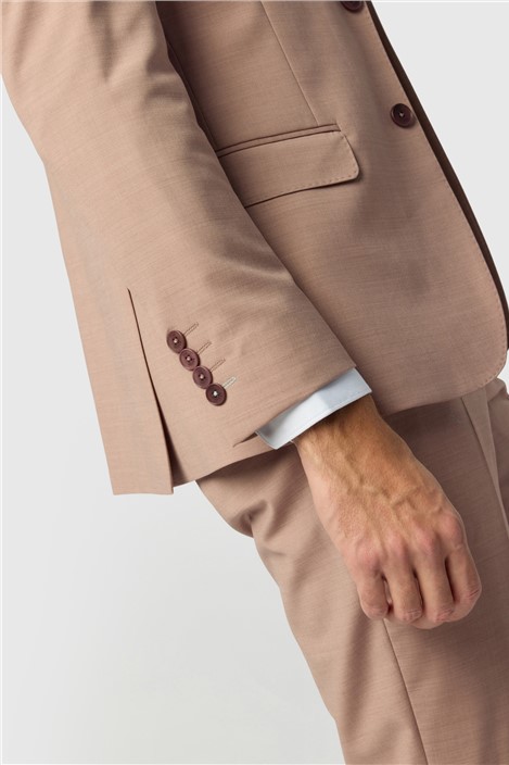 Ted Baker Slim Fit Dark Pink Panama Jacket