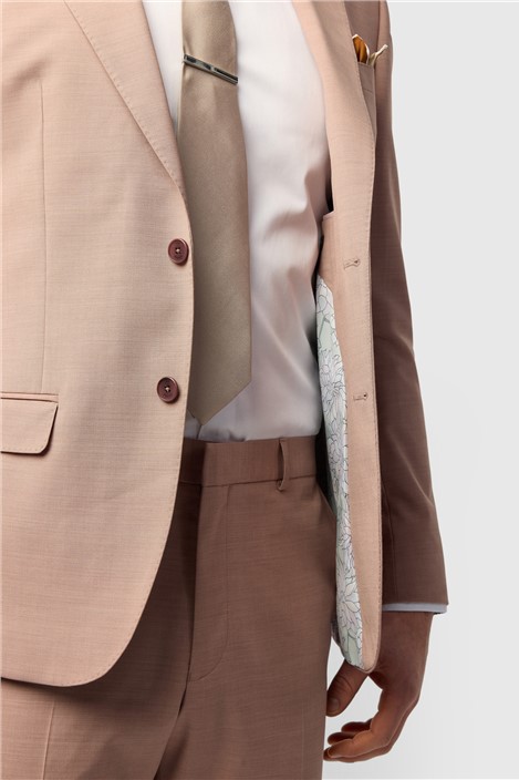 Ted Baker Slim Fit Dark Pink Panama Jacket