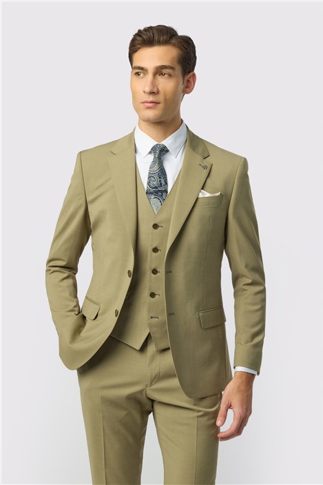 Ted Baker Slim Fit Olive Panama Jacket