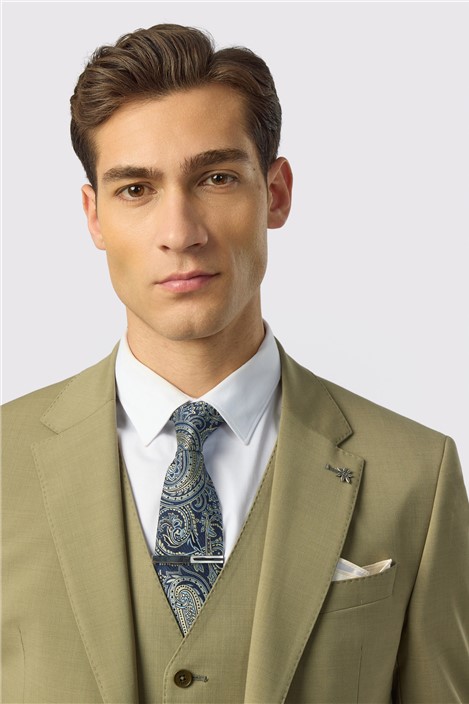 Ted Baker Slim Fit Olive Panama Jacket