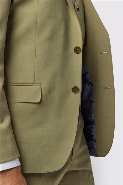 Ted Baker Slim Fit Olive Panama Jacket