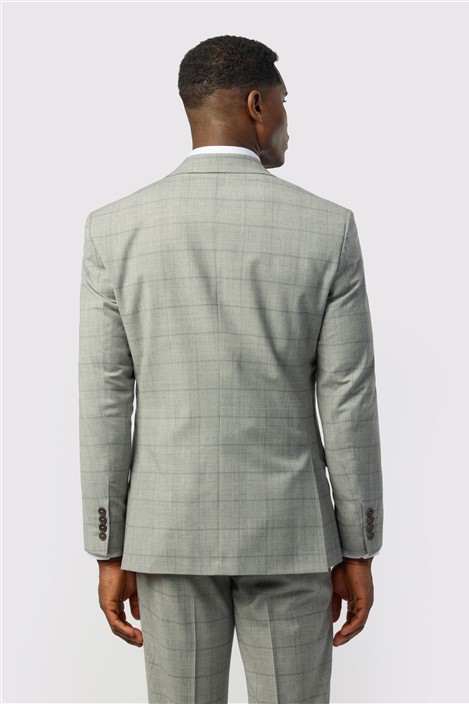 Ted Baker Slim Fit Grey Check Jacket