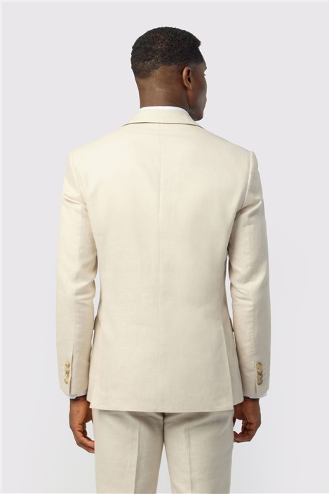 Ted Baker Tailored Fit Stone Linen Cotton Jacket