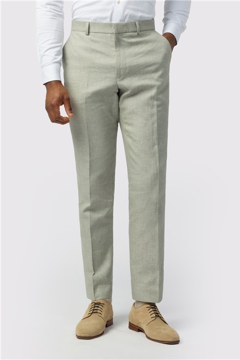 Ted Baker Tailored Fit Sage Linen Cotton Trousers