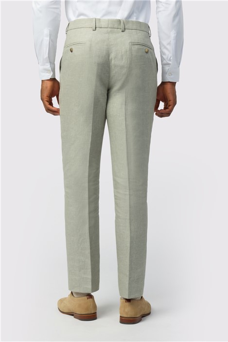 Ted Baker Tailored Fit Sage Linen Cotton Trousers