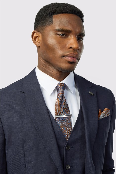 Ted Baker Tailored Fit Navy Linen Cotton Jacket