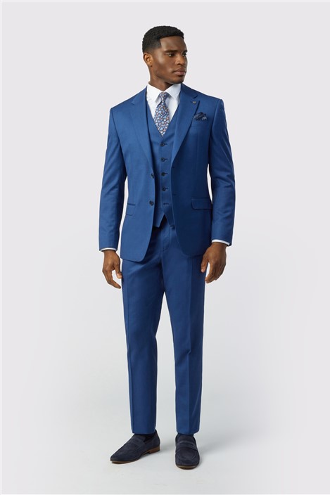 Ted Baker Tailored Fit Super 110s Blue Twill Jacket