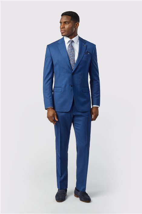 Ted Baker Tailored Fit Super 110s Blue Twill Jacket