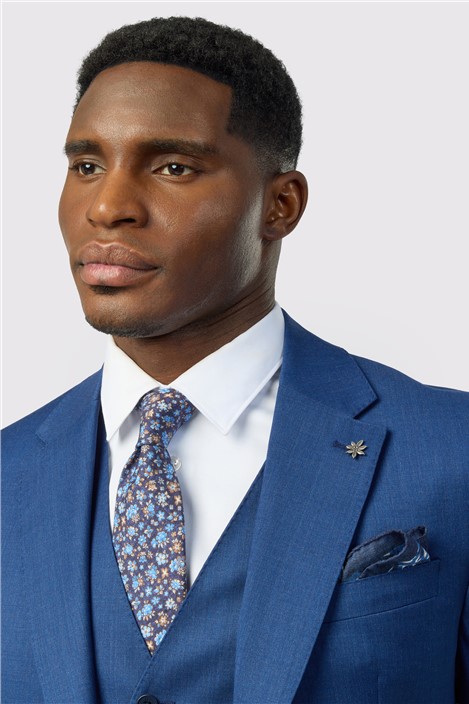 Ted Baker Tailored Fit Super 110s Blue Twill Jacket
