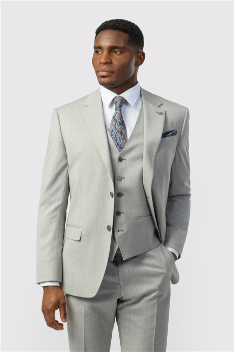 Ted Baker Tailored Fit Super 110s Grey Twill Jacket