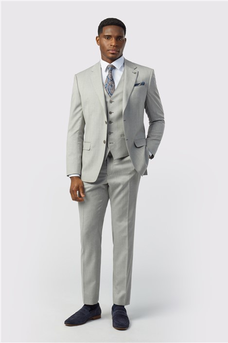 Ted Baker Tailored Fit Super 110s Grey Twill Jacket