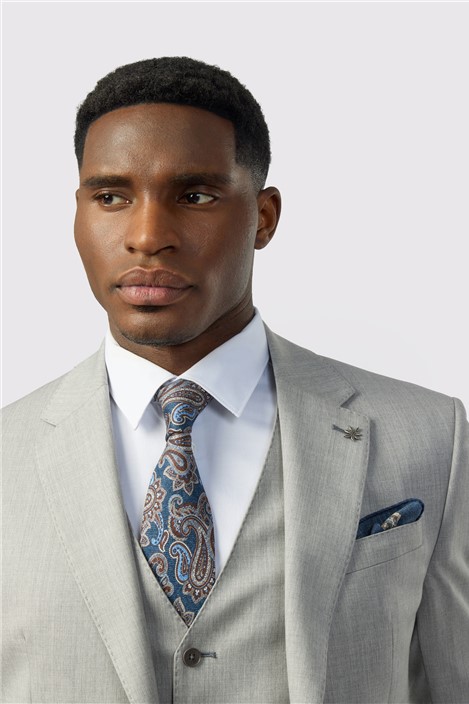 Ted Baker Tailored Fit Super 110s Grey Twill Jacket