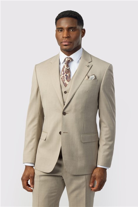 Ted Baker Tailored Fit Super 100s Taupe Twill Jacket