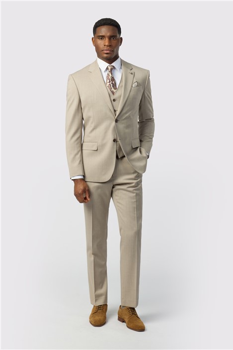 Ted Baker Tailored Fit Super 100s Taupe Twill Jacket