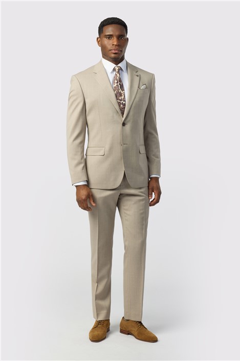 Ted Baker Tailored Fit Super 100s Taupe Twill Jacket