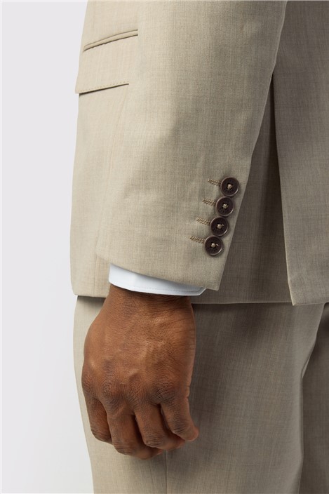 Ted Baker Tailored Fit Super 100s Taupe Twill Jacket