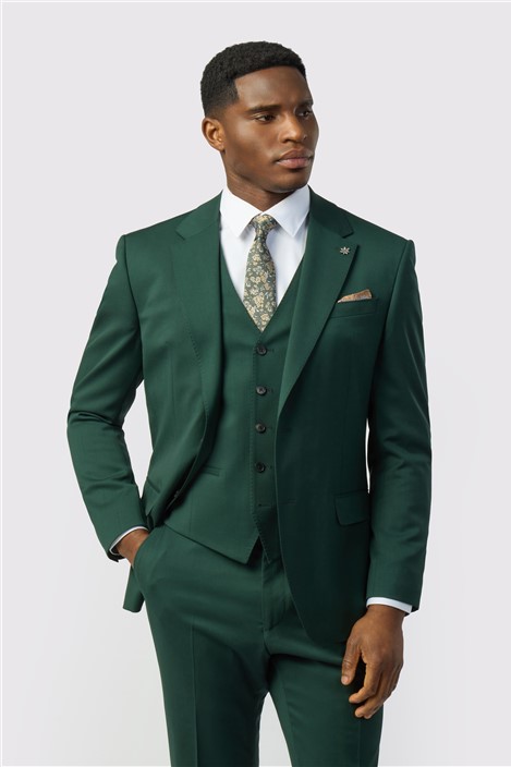 Ted Baker Tailored Fit Super 100s Green Twill Jacket
