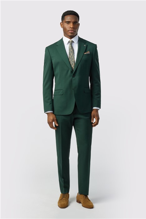 Ted Baker Tailored Fit Super 100s Green Twill Jacket