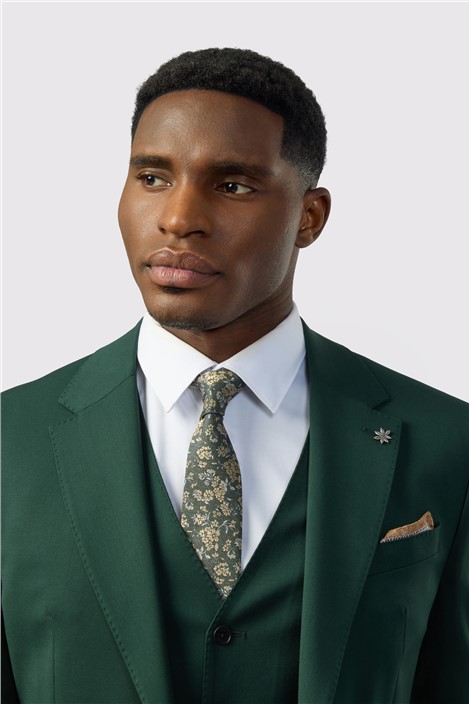 Ted Baker Tailored Fit Super 100s Green Twill Jacket