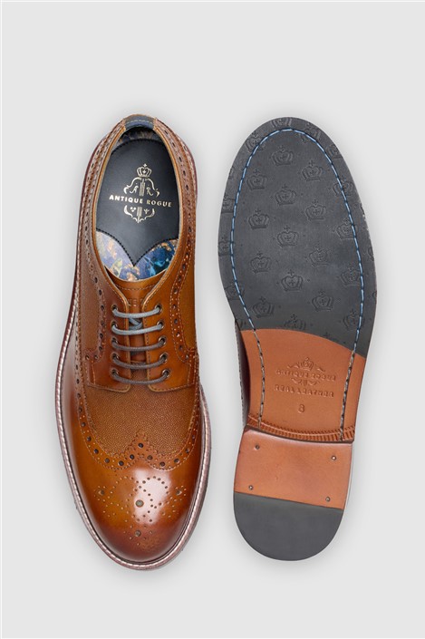 Antique Rogue Arthur Tan Leather Brogues