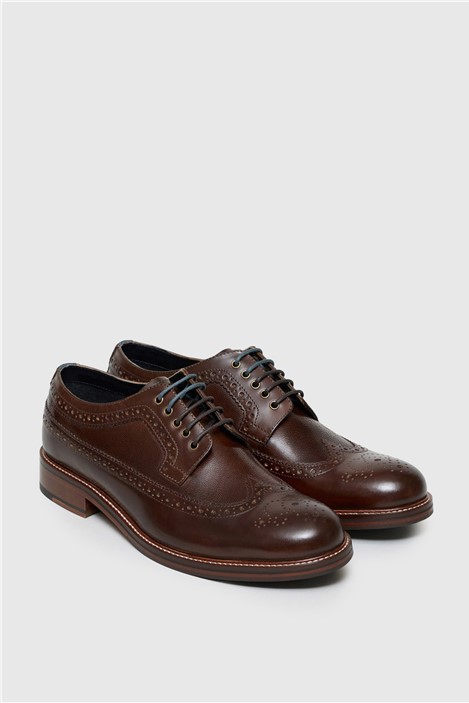 Antique Rogue Arthur Brown Leather Brogues