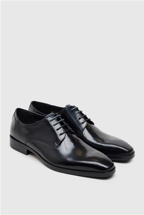 Antique Rogue Tommy Black Leather Derby Shoe